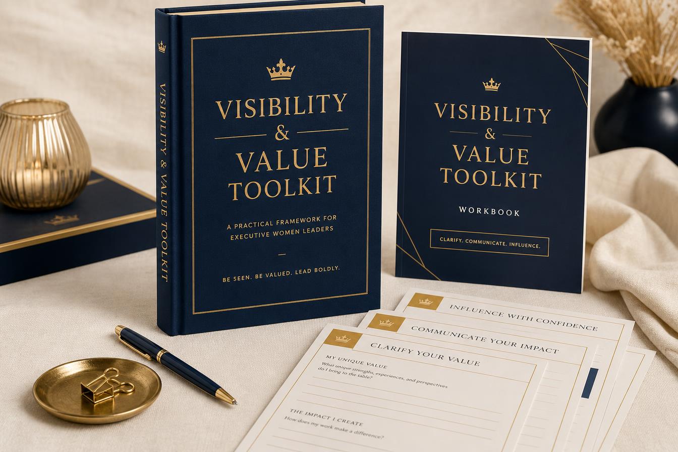 Visibility & Value Toolkit premium book and workbook mockup